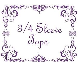 3/4 Sleeve Tops